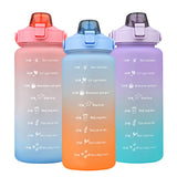 2L Sports Bottle Time Scale Space Cup Outdoor Portable Water Bottle Gradient Water Cup Water Bottle eprolo