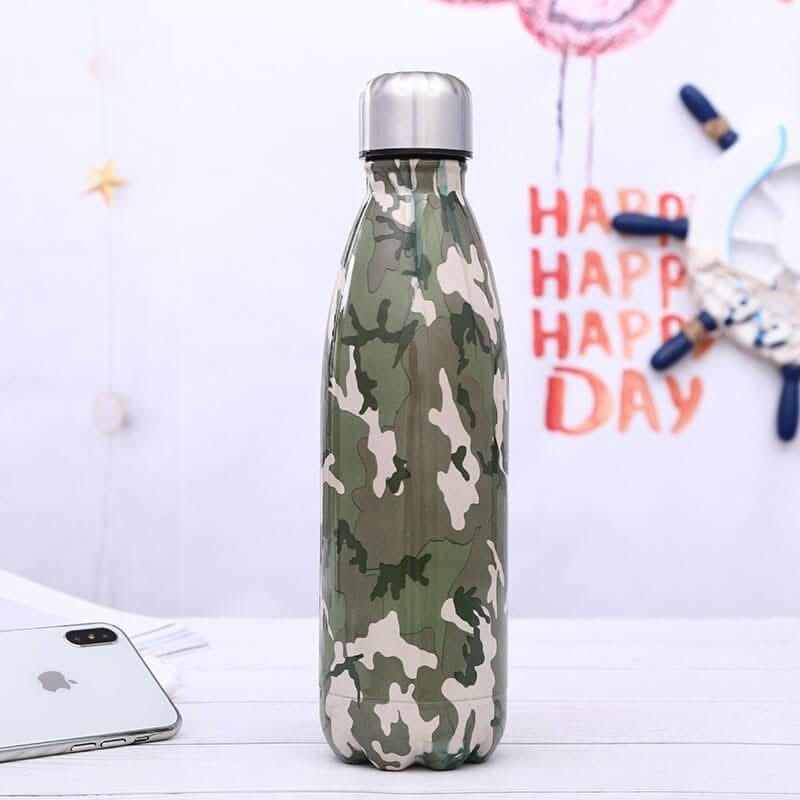 Stainless Steel Thermos Vacuum Flask Bottle 500ml Coffee Milk Cup Lovers Gradient Color Outdoor Travel Sport Hot Water Bottles eprolo