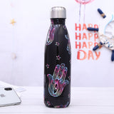 Stainless Steel Thermos Vacuum Flask Bottle 500ml Coffee Milk Cup Lovers Gradient Color Outdoor Travel Sport Hot Water Bottles eprolo