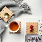 Beech Biscuit Coaster Solid Wood Tea Coaster Mug Coffee Coaster Cup Holder Creative Gift eprolo