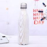 Stainless Steel Thermos Vacuum Flask Bottle 500ml Coffee Milk Cup Lovers Gradient Color Outdoor Travel Sport Hot Water Bottles eprolo