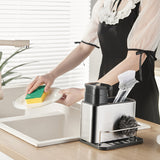 Kitchen Dishwasher Storage Rack Detergent Soap Dispenser eprolo