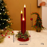 LED Electronic Candle Realistic Christmas Decoration Smooth Long Candle Christmas Ornament eprolo