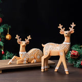 Christmas Deer Resin Ornament Furniture Decoration Craft Christmas Decor eprolo