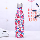 Stainless Steel Thermos Vacuum Flask Bottle 500ml Coffee Milk Cup Lovers Gradient Color Outdoor Travel Sport Hot Water Bottles eprolo