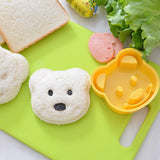 Little Bear Shape Sandwich Mold Bread Biscuits Embossed Device Cake Mold Maker DIY Mold Cutter kitchen breakfast accessories eprolo