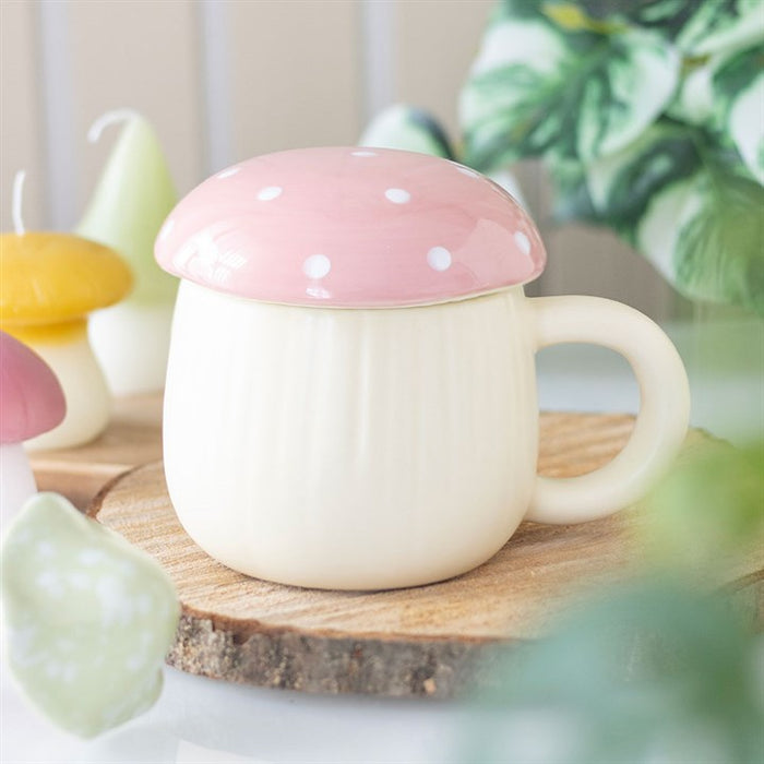 Pink Mushroom Mug