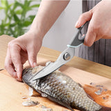 Kitchen Scissors Multifunctional Poultry Bottle Opener Bone Cutter Shear Scissors Peel Poultry Shear With Magnetic Storage Bag eprolo