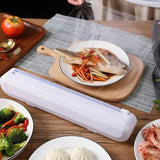Fixing Foil Cling Film Wrap Dispenser Food Wrap Dispenser Cutter Plastic Sharp Cutter Storage Holder Kitchen Tool Accessories Kitchen Essentials