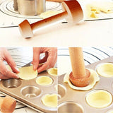 Instant Tart and Pie Molder Wood Double Side Wooden Pastry  Kitchen Tools eprolo