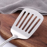 1/7/10Pcs Kitchen Utensils Cooking tools Stainless Steel Shovels Turner Ladle Soup Spoon Colander Filter Silver for Restaurant