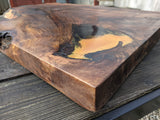 Cornish Walnut and gold black epoxy resin side table Barratt Boards - Cornish chopping boards designed for chefs