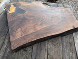 Cornish Walnut and gold black epoxy resin side table Barratt Boards - Cornish chopping boards designed for chefs
