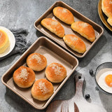 Rectangle Carbon Steel Cake Baking Tray Non-Stick Chocolate Bread Mold DIY Pastry Deep Pans Dish Kitchen Oven Bakeware Tools