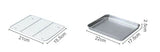 Stainless Steel Baking Pan Tray with Wire Rack Cake Baking BBQ Pan Tray Plate Oven Brownie Rack Cooking Roasting Grilling Tool