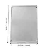 Rectangular Aluminium Alloy Baking Tray Even Heating Non-stick Baking Pan High-temperature Resistance Thickened Oven Tray Cake