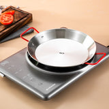 Stainless Steel Paella Pan Frying Pan Uncovered Fried Chicken Plate Crayfish Risotto Spaghetti Bububei Without Lid. eprolo