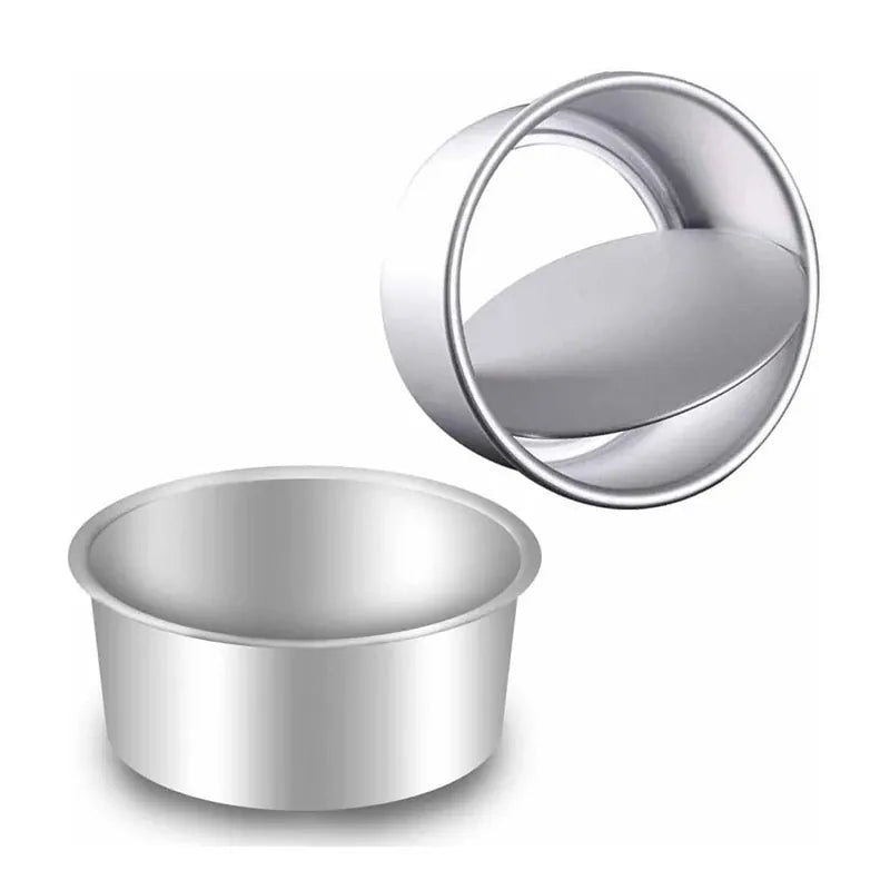6 Inch Cake Mold Aluminum Alloy Anode Live Bottom Cake Tin Baking Tray Cake Pan Cake Pot Bakeware Round Cake Mould Baking Tool