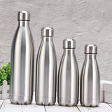 Stainless Steel Water Bottle 1 Liter Free Shipping Items, Drink Bottle for Sport Travel Cups,  500 750 1000ml Water Bottles Kitchen Essentials