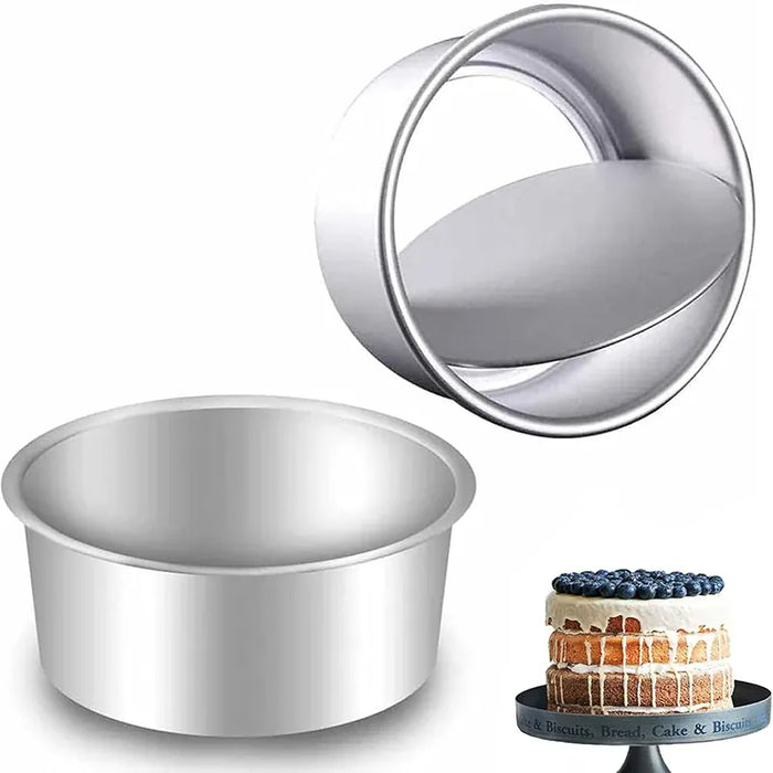 6 Inch Cake Mold Aluminum Alloy Anode Live Bottom Cake Tin Baking Tray Cake Pan Cake Pot Bakeware Round Cake Mould Baking Tool