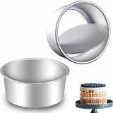 6 Inch Cake Mold Aluminum Alloy Anode Live Bottom Cake Tin Baking Tray Cake Pan Cake Pot Bakeware Round Cake Mould Baking Tool