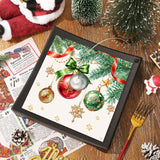 Christmas Balls Paper Napkins Xmas Pine Branch Disposable Napkin For Christmas Party Dinner Table Decoration Holiday Supply