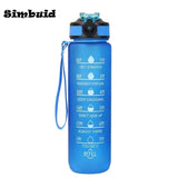 1L Water Bottle Portable Sport Water Bottle Pretty Drink Bottle Leakproof Gym Water Bottle for Outdoor Travel Fitness Cycling Kitchen Essentials