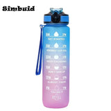 1L Water Bottle Portable Sport Water Bottle Pretty Drink Bottle Leakproof Gym Water Bottle for Outdoor Travel Fitness Cycling Kitchen Essentials