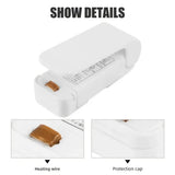 Mini Portable Bag Sealer Handheld Heat Sealer Battery Operated Plastic Bag Sealer Food Snack Fruit Fresh Keeping Kitchen Gadget