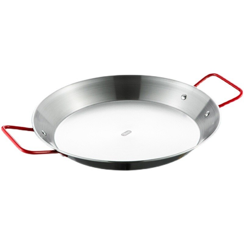 Stainless Steel Paella Pan Frying Pan Uncovered Fried Chicken Plate Crayfish Risotto Spaghetti Bububei Without Lid. eprolo