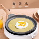 Pan Crepe Pancake Pan Nonstick Frying Pot with Wooden Handle Omelet Saucepan Cooking Steak Pan Kitchenware Induction Crepe Maker eprolo