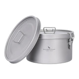 Boundless Voyage Titanium Dinner Box Multi-Functional Food Storage Container with 2 Lids  for Picnic, Travel, School Lunch Box