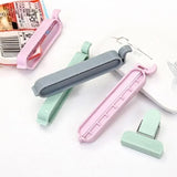 12/24Pcs Bag Plastic Clips Househould Snack Storage Bag Sealer Kitchen Mini Vacuum Sealer Clamp Food Clip Bag Seal Tool