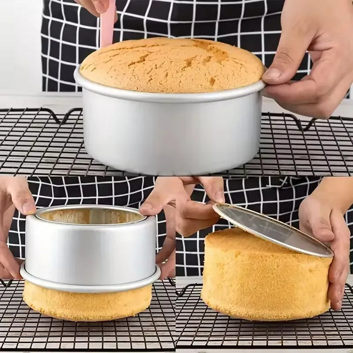 4/6/8/10 Inch Baking Cake Mold Round Non-Stick Cake Pan Removable Bottom Baking Tray Aluminium Alloy For Kitchen Tools