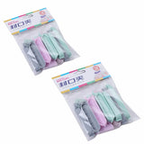 12/24Pcs Bag Plastic Clips Househould Snack Storage Bag Sealer Kitchen Mini Vacuum Sealer Clamp Food Clip Bag Seal Tool