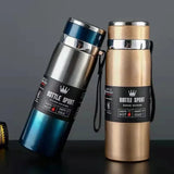 1L Thermal Water Bottle Keep Cold and Hot Water Bottle Thermos for Water Tea Coffee Vacuum Flasks Stainless Steel Thermos Bottle Kitchen Essentials
