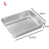 Stainless Steel Rectangular Tiramisu Mold Cake Tray Cake Molding Container With Lid Cake Cooler Home Dessert Baking Tools