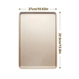 Gold 9/11/13inch Oven Baking Pan Rectangle Nonstick Bread Tray Carbon Steel Cake Baking Tray