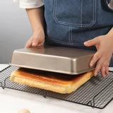 Rectangle Carbon Steel Cake Baking Tray Non-Stick Chocolate Bread Mold DIY Pastry Deep Pans Dish Kitchen Oven Bakeware Tools