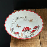 Christmas Ceramic Dinnerware Oval Serving Platter for Desserts Large Soup Bowl for Holiday Meals Festive Tableware Collection