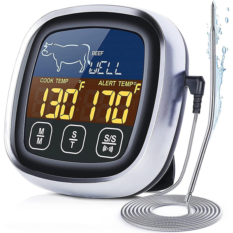 Tp700 Digital Remote Wireless Food Kitchen Oven Thermometer Probe For BBQ Grill  Oven Meat Timer  Temperature  Manually Set eprolo