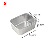 Stainless Steel Rectangular Tiramisu Mold Cake Tray Cake Molding Container With Lid Cake Cooler Home Dessert Baking Tools
