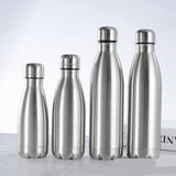 Stainless Steel Water Bottle 1 Liter Free Shipping Items, Drink Bottle for Sport Travel Cups,  500 750 1000ml Water Bottles Kitchen Essentials