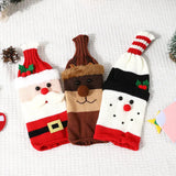 Christmas Wine Bottle Set Champagne Red Wine Creative Wine Set Hotel Dining Table Restaurant Holiday Decoration Supplie