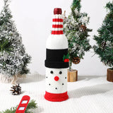 Christmas Wine Bottle Set Champagne Red Wine Creative Wine Set Hotel Dining Table Restaurant Holiday Decoration Supplie
