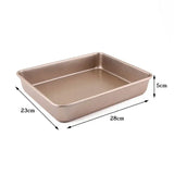 Rectangle Carbon Steel Cake Baking Tray Non-Stick Chocolate Bread Mold DIY Pastry Deep Pans Dish Kitchen Oven Bakeware Tools