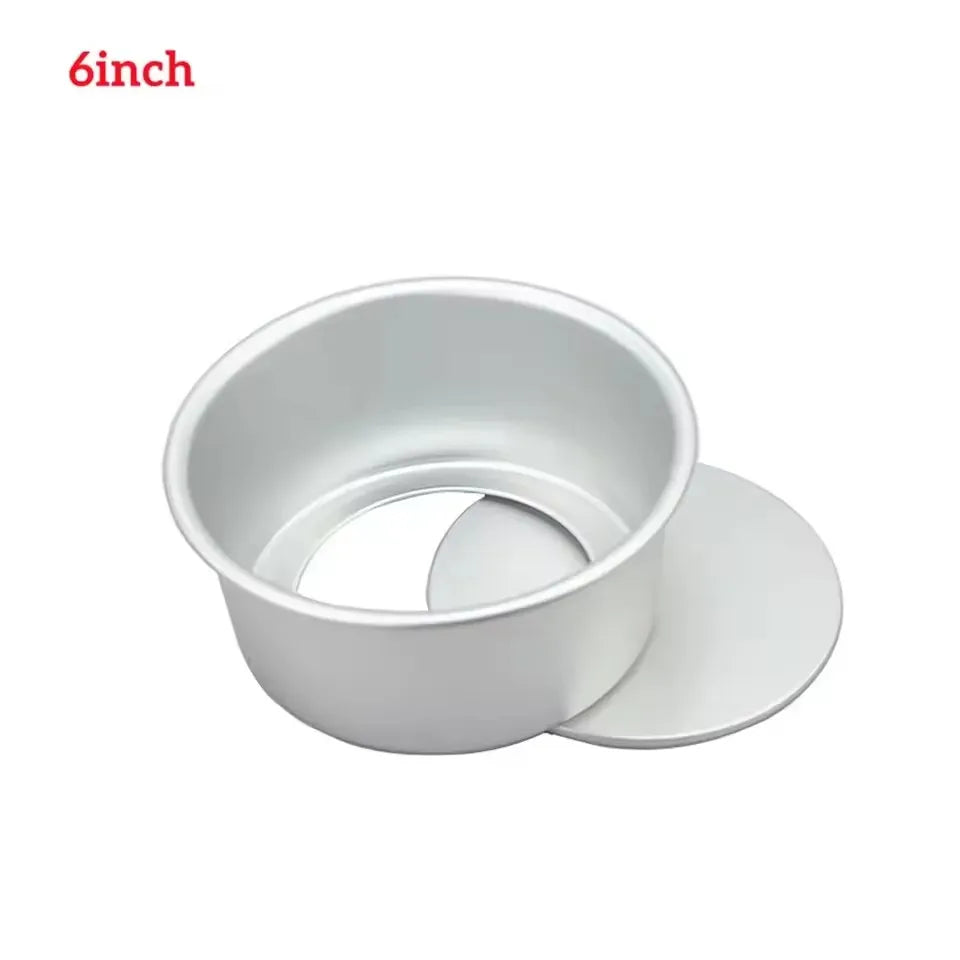 4/6/8/10 Inch Baking Cake Mold Round Non-Stick Cake Pan Removable Bottom Baking Tray Aluminium Alloy For Kitchen Tools