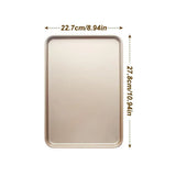 Gold 9/11/13inch Oven Baking Pan Rectangle Nonstick Bread Tray Carbon Steel Cake Baking Tray