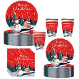 Christmas Themed Birthday Party, Plates, Tissues, Paper Cups, Christmas Tree Gifts, Santa Claus, Snowman