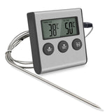 Tp700 Digital Remote Wireless Food Kitchen Oven Thermometer Probe For BBQ Grill  Oven Meat Timer  Temperature  Manually Set eprolo